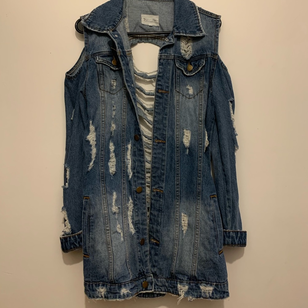 Distressed Denim Jacket